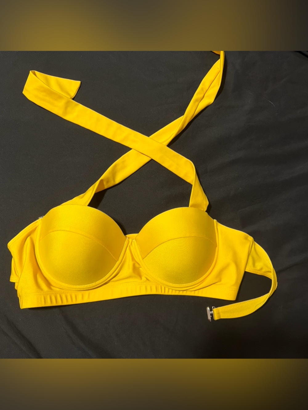 Yellow Push Up Bra - Women swimwear